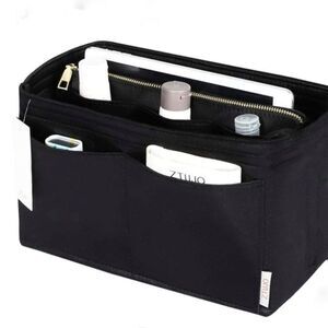 Ztujo Black Felt Purse Bag Insert Organizer